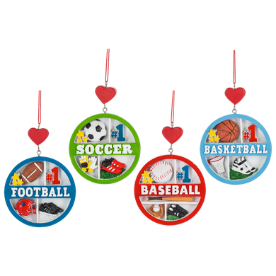 Sports Collage Ornaments