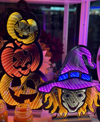 Witch Head Halloween Infinity Light