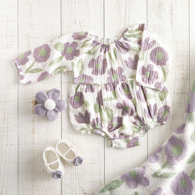 Stephan Baby Flower Knit Rattle