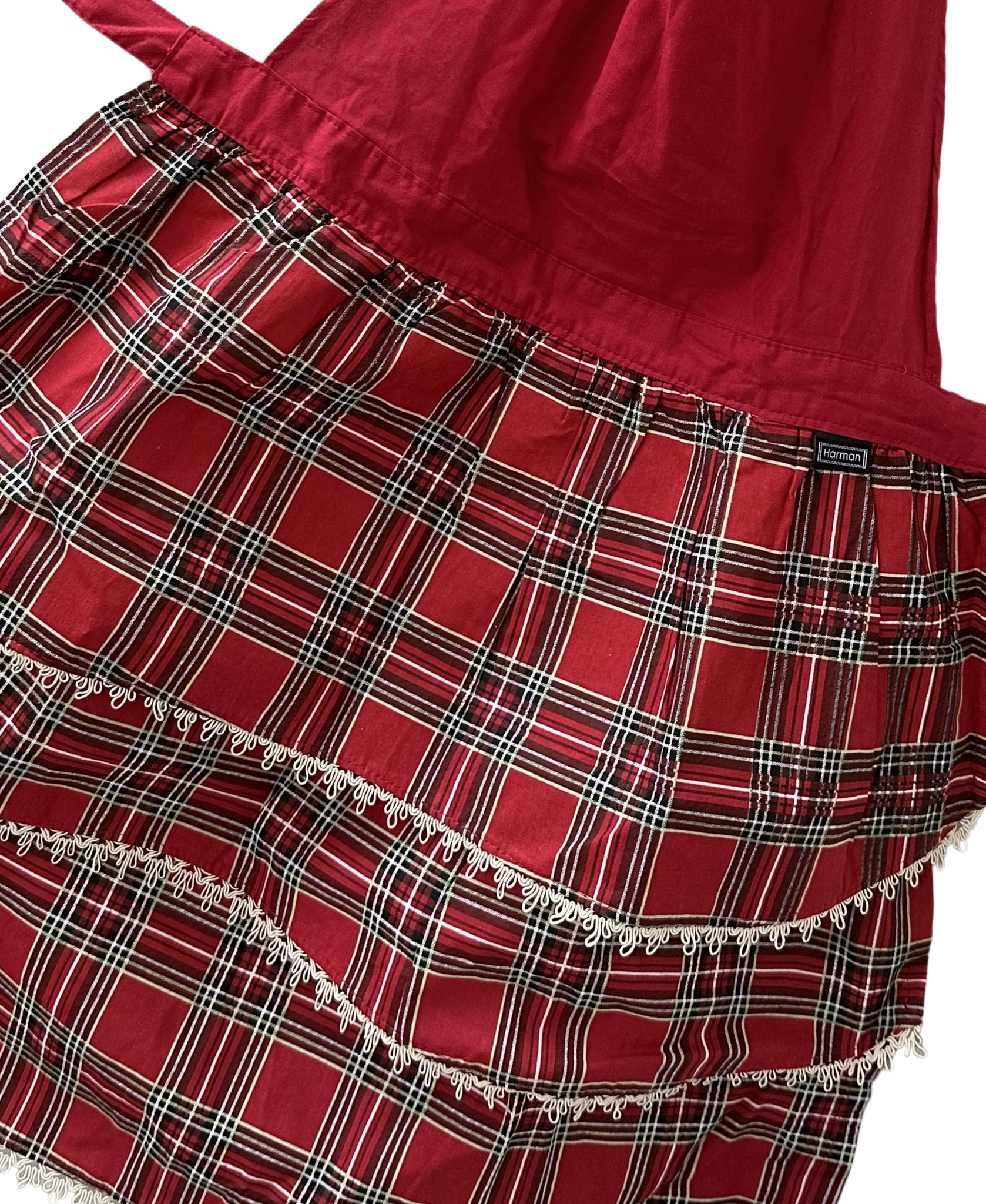 Harman Red Holiday Plaid Sweetie Apron