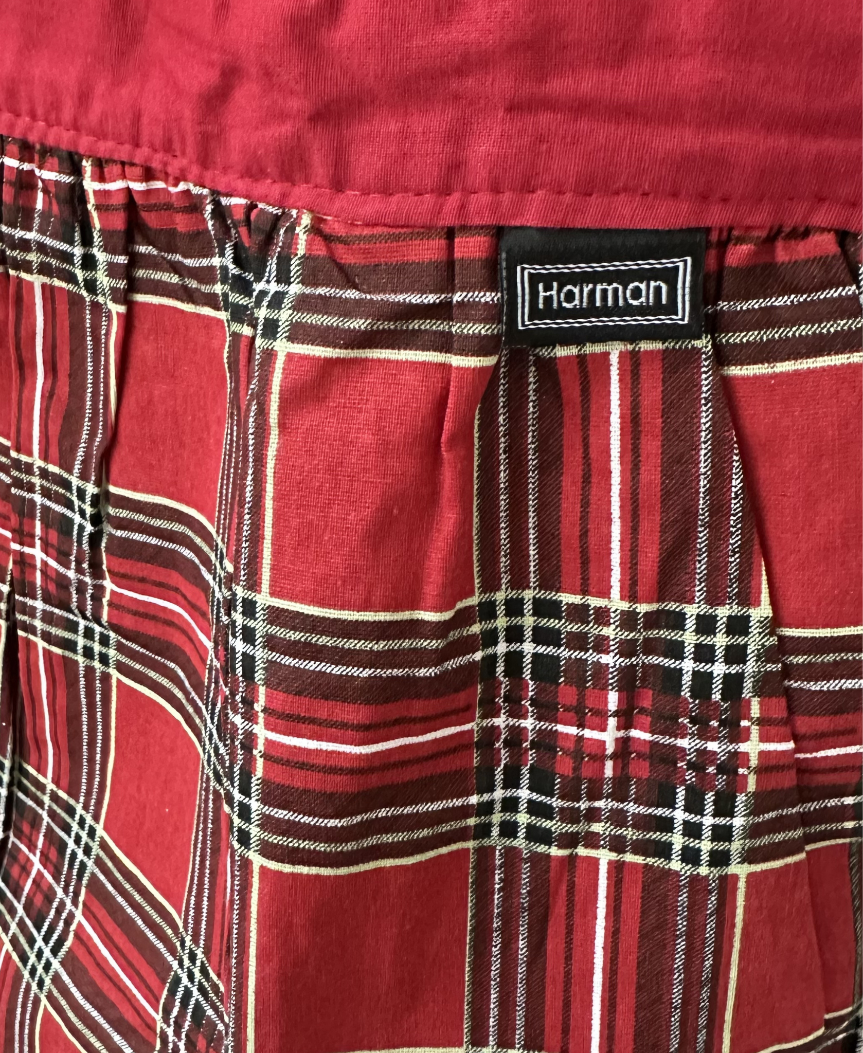 Harman Red Holiday Plaid Sweetie Apron