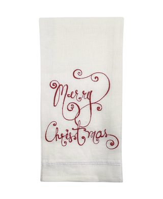 K & K Interiors Merry Christmas Hand Towel