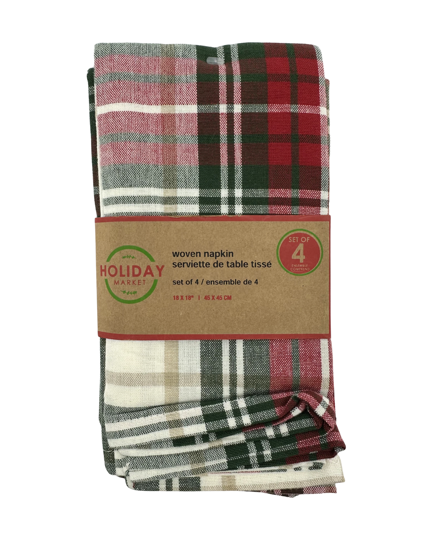 Christmas Red Check Napkin Set of 4