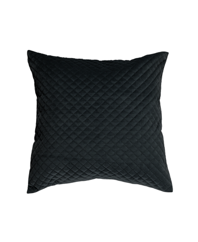 Harman Home Luxe Velvet Cushion Cover Black 18