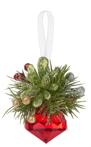 Teeny Mistletoe Jewel Ornaments - Classic