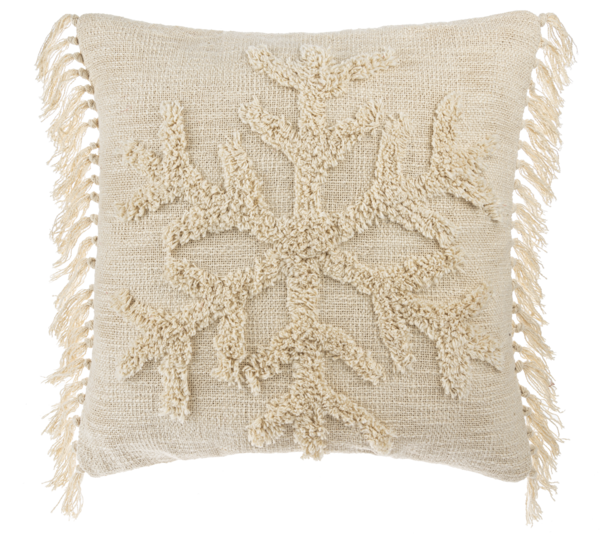 Tufted Snowflake Pillow