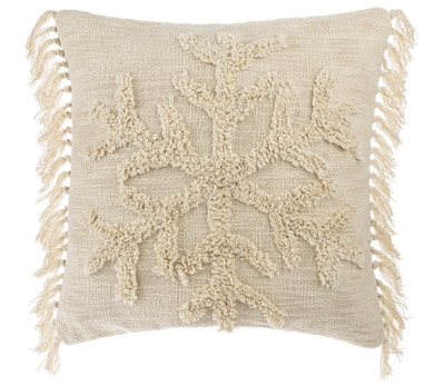 Tufted Snowflake Pillow