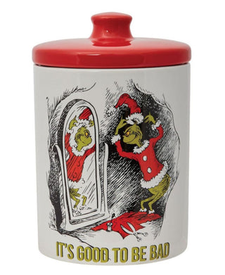 Department 56 The grinch Classic Santa Grinch Med Canister