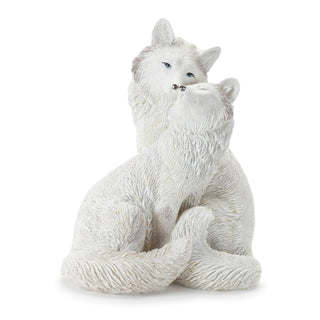 Winter Fox Couple Figurine