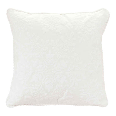 White Snowflake Throw Pillow