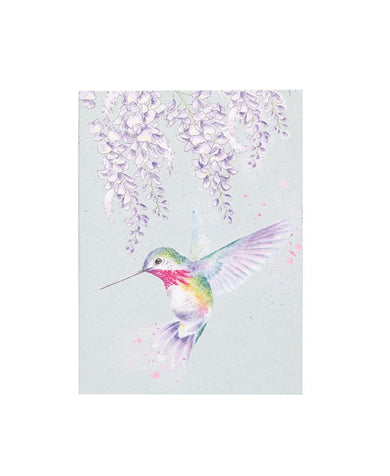Wrendale Designs 'Wisteria Wishes' A6 Humming Bird Notebook