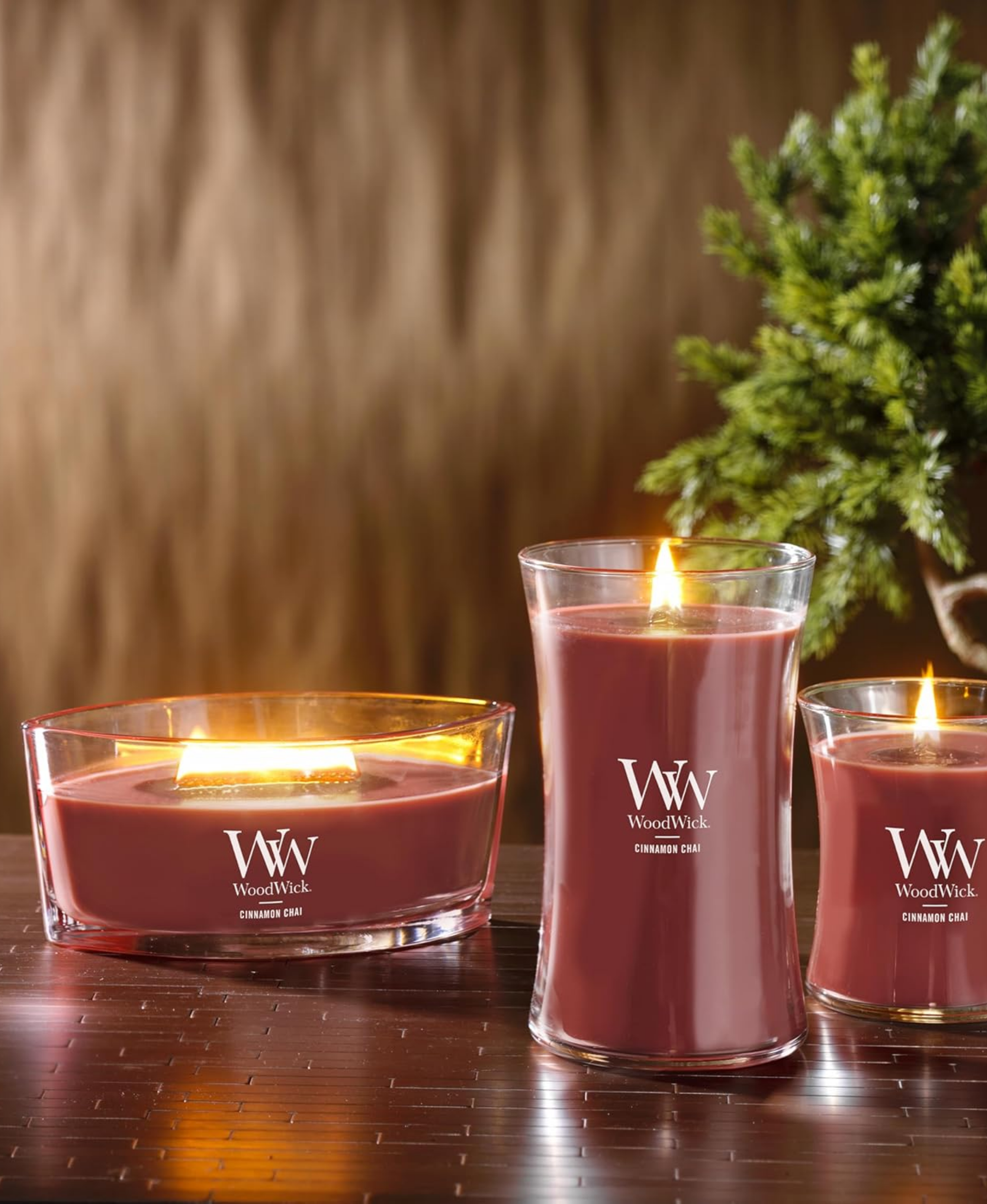 WoodWick Cinnamon Chai Candle - Ellipse