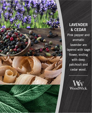 WoodWick Lavender Cedar Candle - Medium