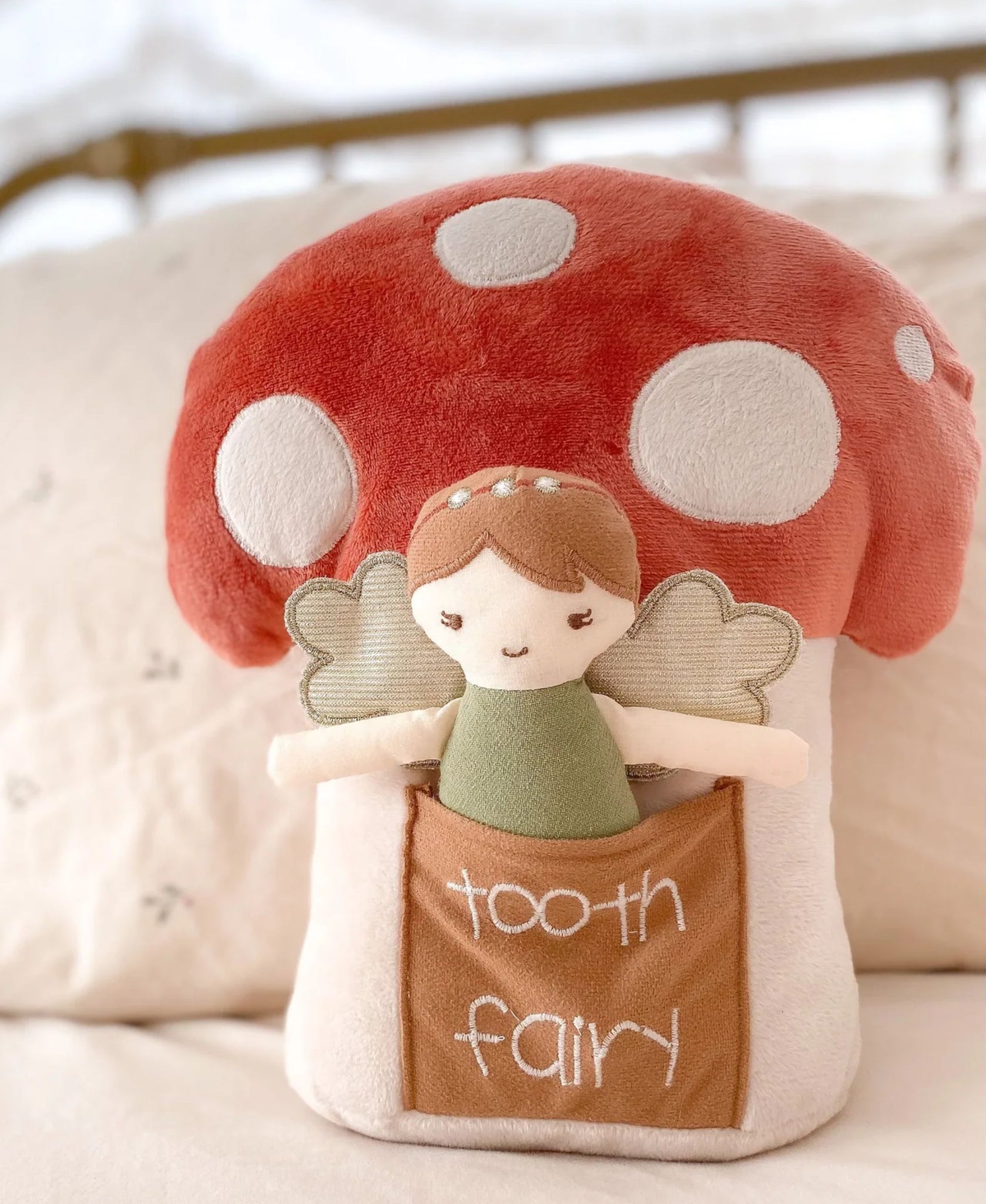 Mon Ami Woodland Fairy Tooth Fairy Pillow Set