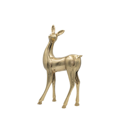 Cast Aluminum Large Gold Deer