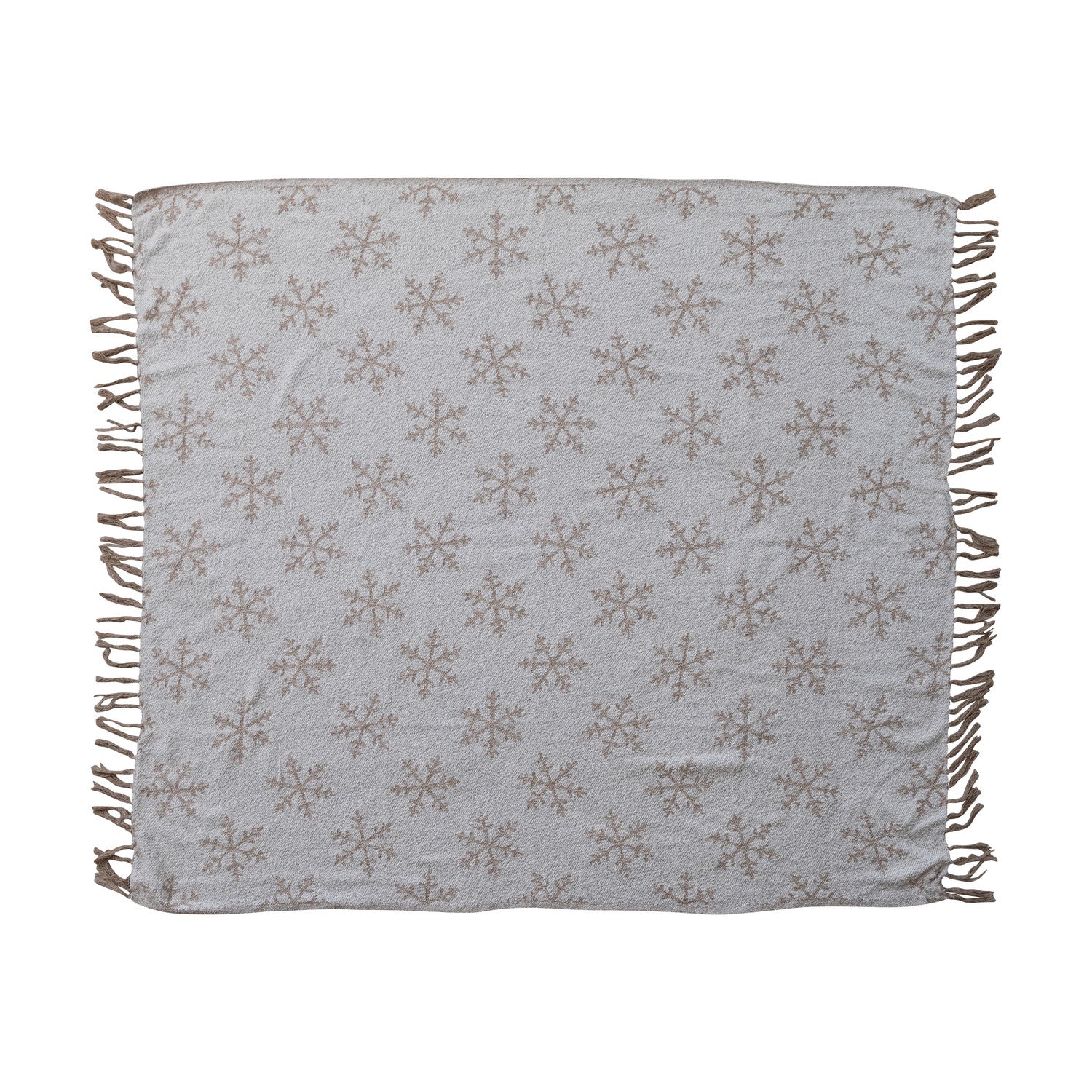 Jacquard Snowflake Woven Throw Blanket