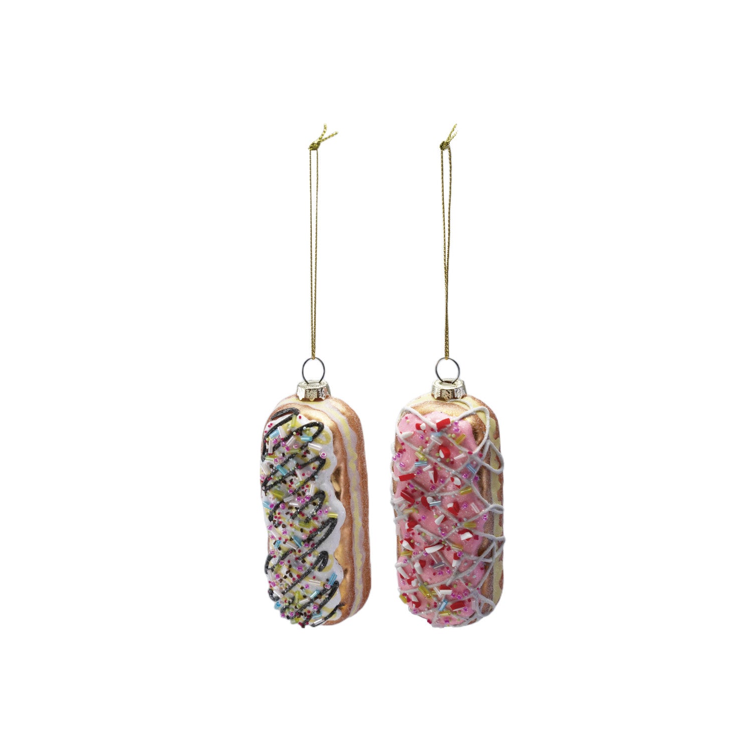 Glass Doughnut Ornaments
