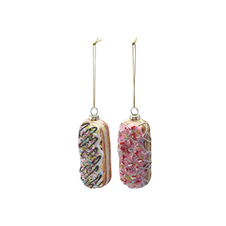 Glass Doughnut Ornaments