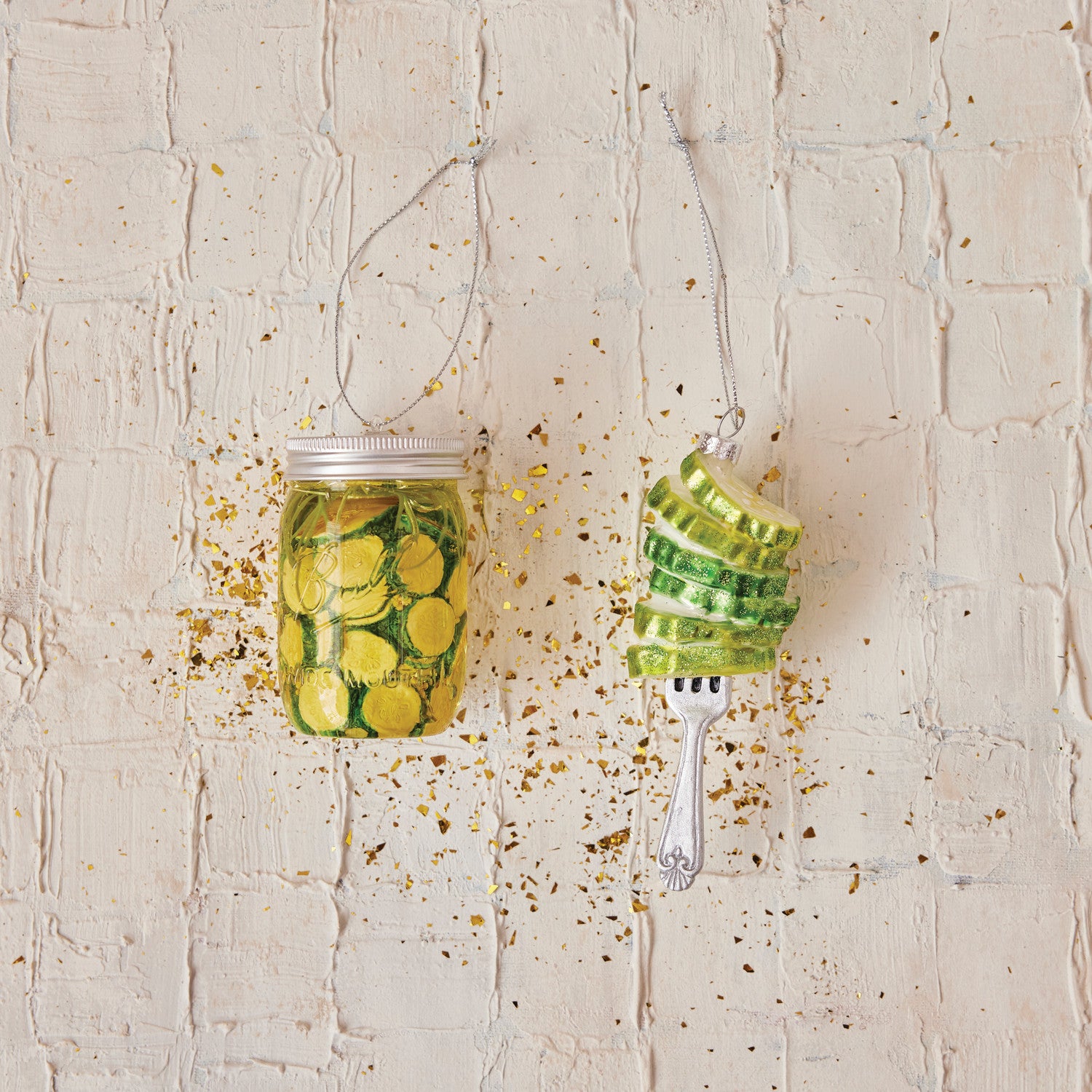 Glass Pickle Jar Ornament