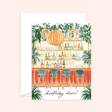Tropical Birthday Cheers Card Blank