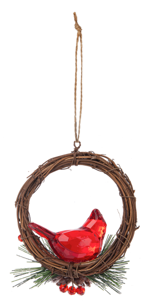 Crystal Expressions Winter Cardinal Ornament