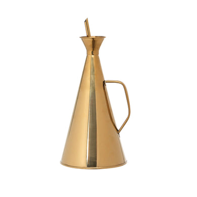 Stainless Steel Oil Cruet - Gold Finish