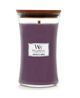 WoodWick Amethyst & Amber Candle - Large