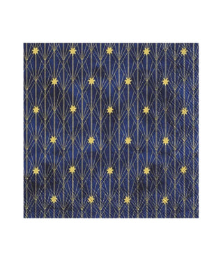 IHR Art Deco Little Star Blue Lunch Napkins