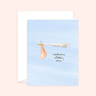 Welcome Little One Baby Card Blank
