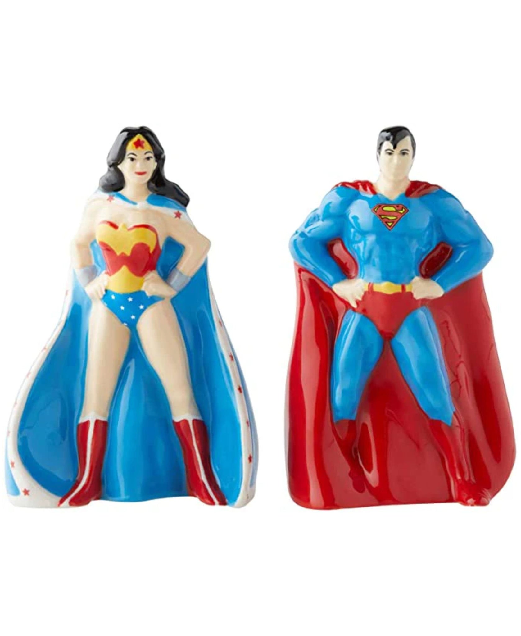 DC Justice League: Superman And Wonder Woman Salt And Pepper Shaker (DC Comics)