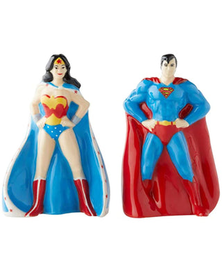 DC Justice League: Superman And Wonder Woman Salt And Pepper Shaker (DC Comics)