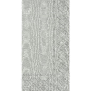Ihr Moiree Silver Guest Napkins