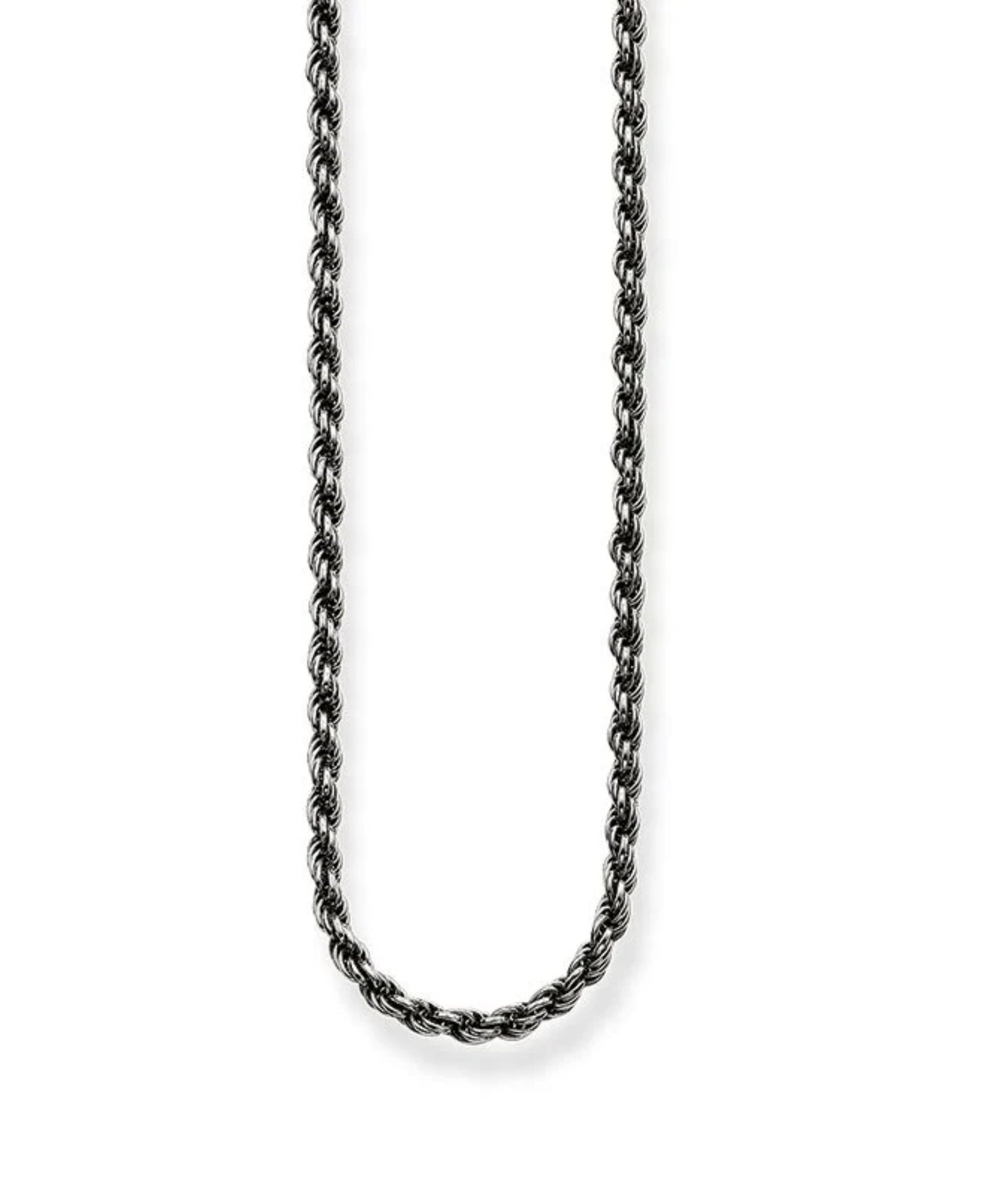 Thomas Sabo Blackened Rope Chain Necklace