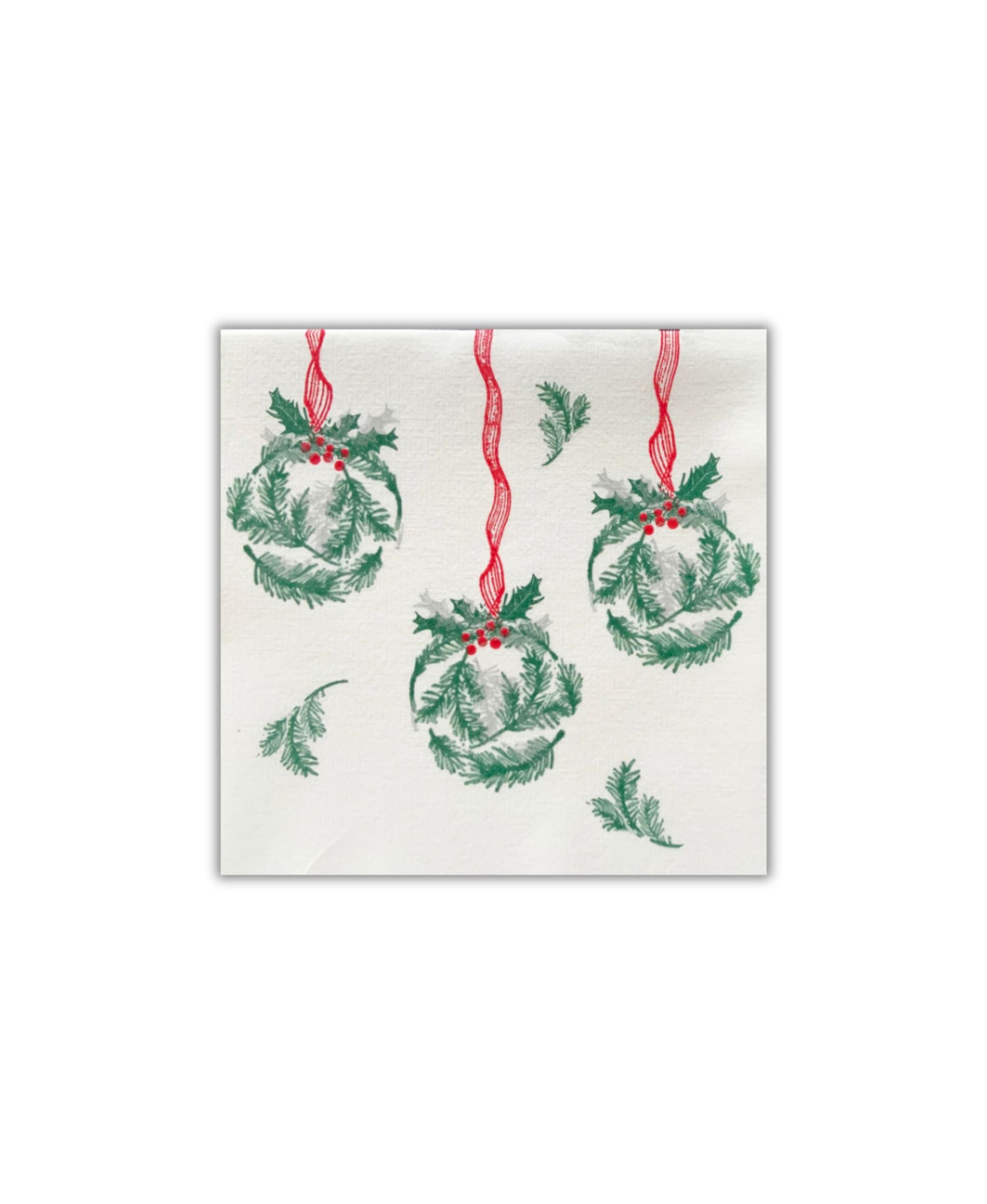 Paviot Boule de Sapin Cocktail Napkins
