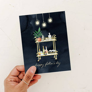 Dad's Bar Cart Father's Day Greeting Card