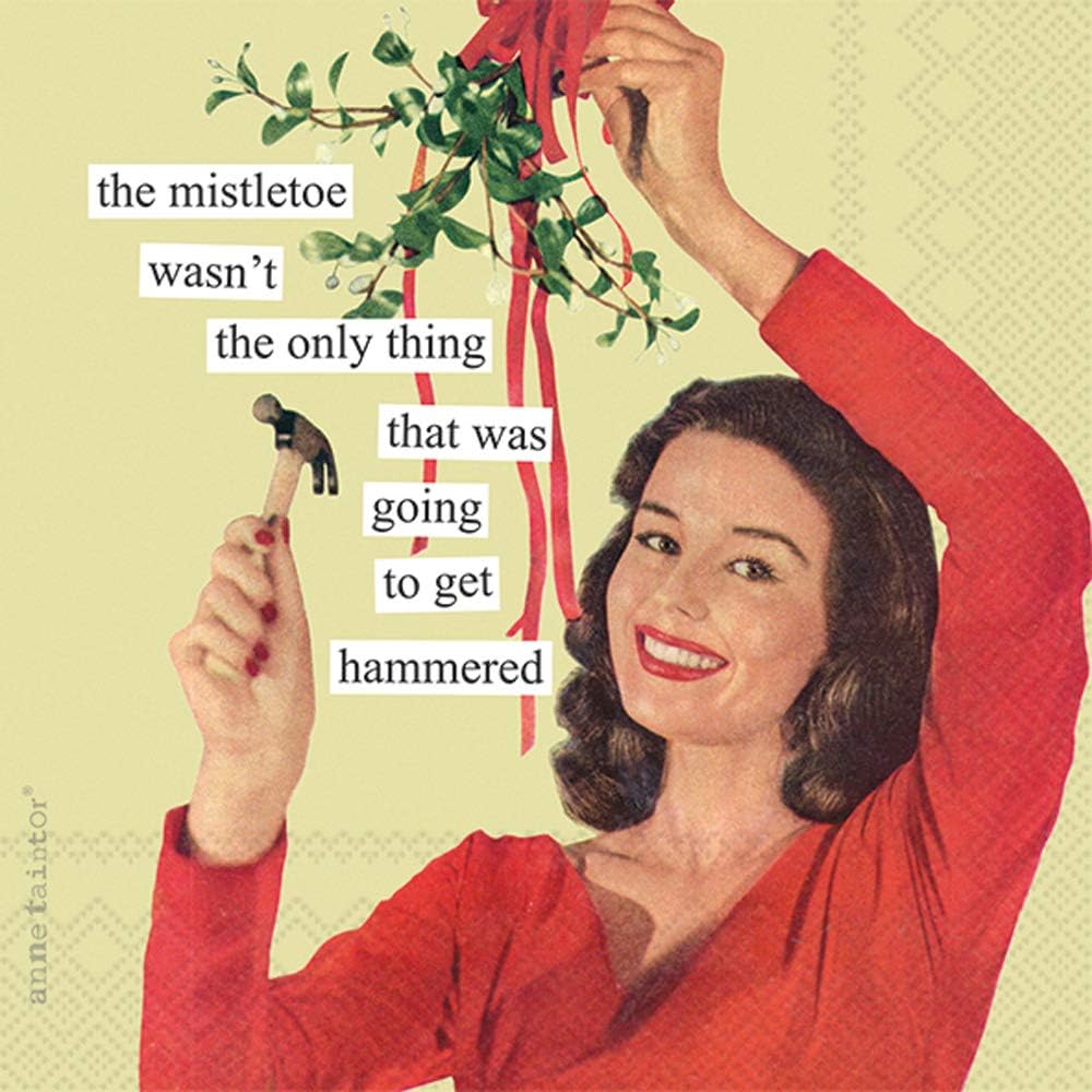 IHR Mistletoe Cocktail Napkin