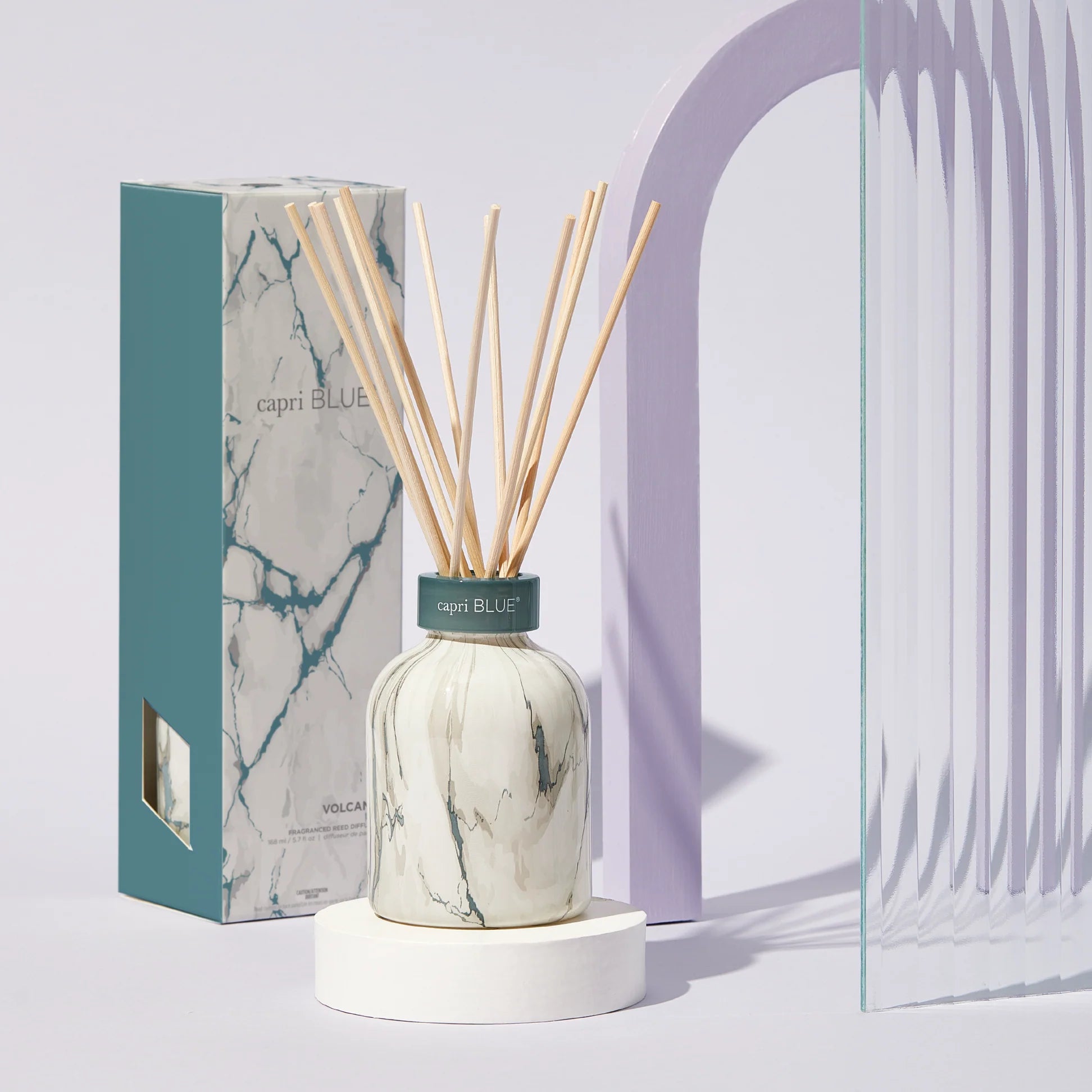 Capri Blue Volcano Modern Marble Petite Reed Diffuser