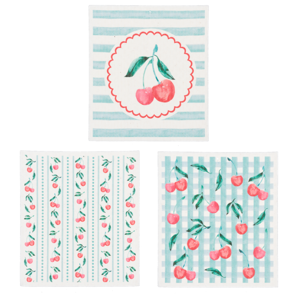 Cherry Reusable Dish Cloth