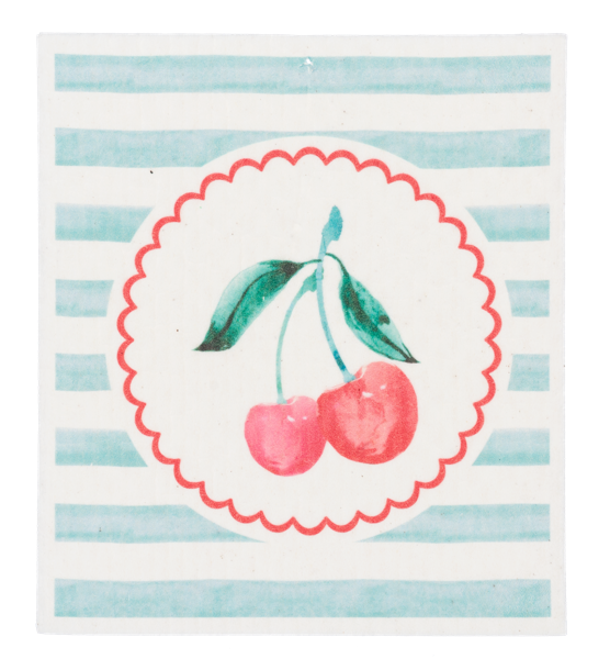 Cherry Reusable Dish Cloth