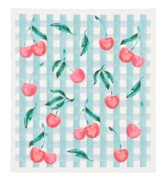 Cherry Reusable Dish Cloth