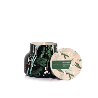 Capri Blue - Crystal Pine Holiday Pattern Play Petite Jar Candle, 8 oz.