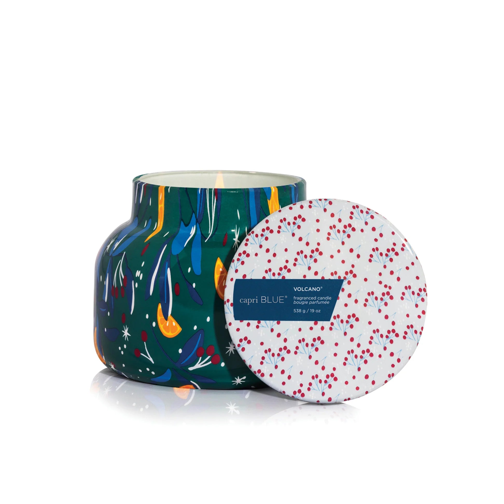 Capri Blue - Volcano Holiday Pattern Play Signature Jar Candle, 19 oz.