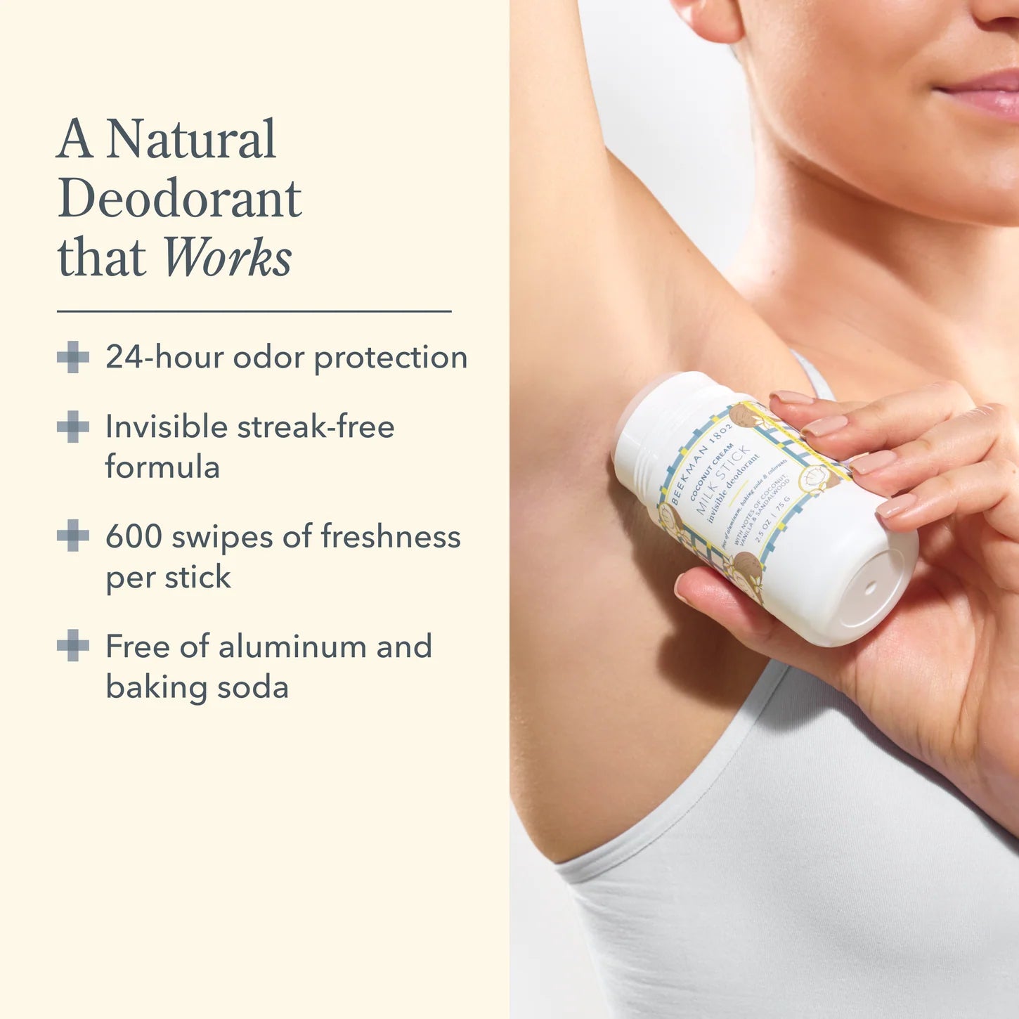 Beekman 1802 Coconut Cream Milk Stick Deodorant