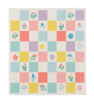 Floral Reusable Dish Cloth