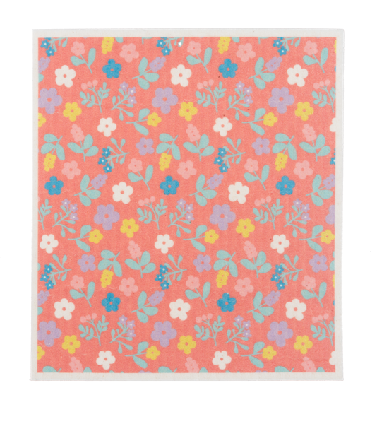 Floral Reusable Dish Cloth