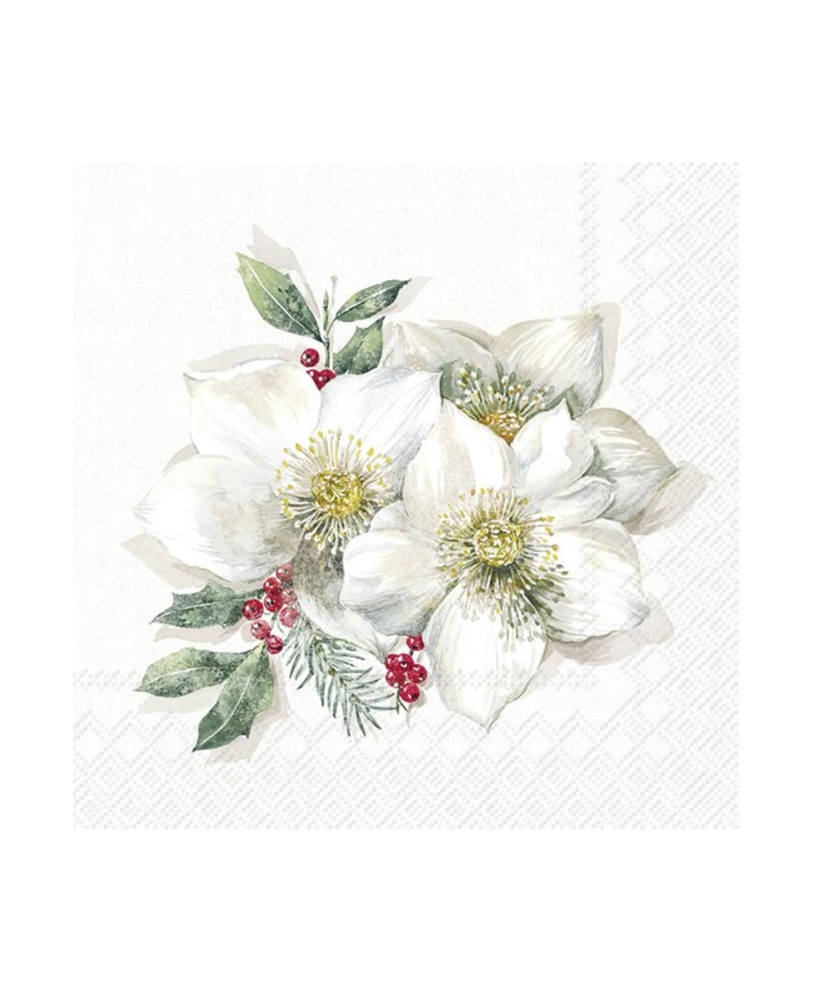 IHR Christmas Rose White Lunch