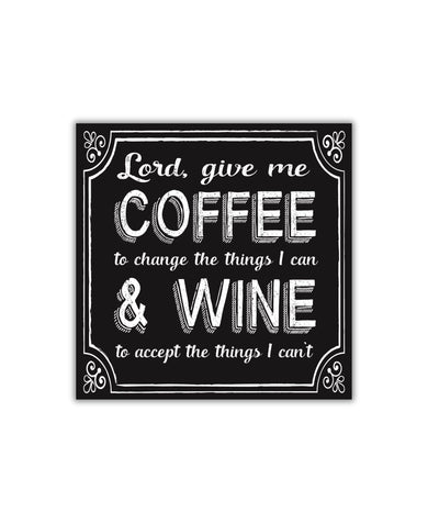 Quip Lord, Give Me Coffee Cocktail Napkin