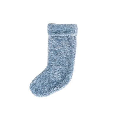 Faux Sherpa Stocking - Blue