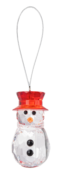 Crystal Holiday Snowman Ornament