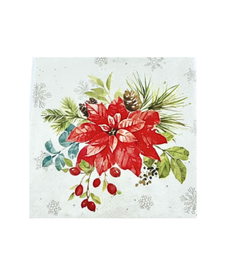 IHR Christmas Bouquet Cocktail Napkins